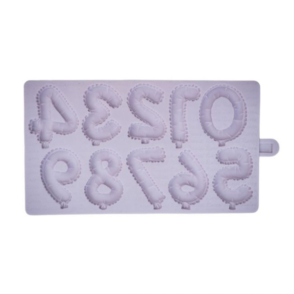 Silicone Mould - Balloon Numbers